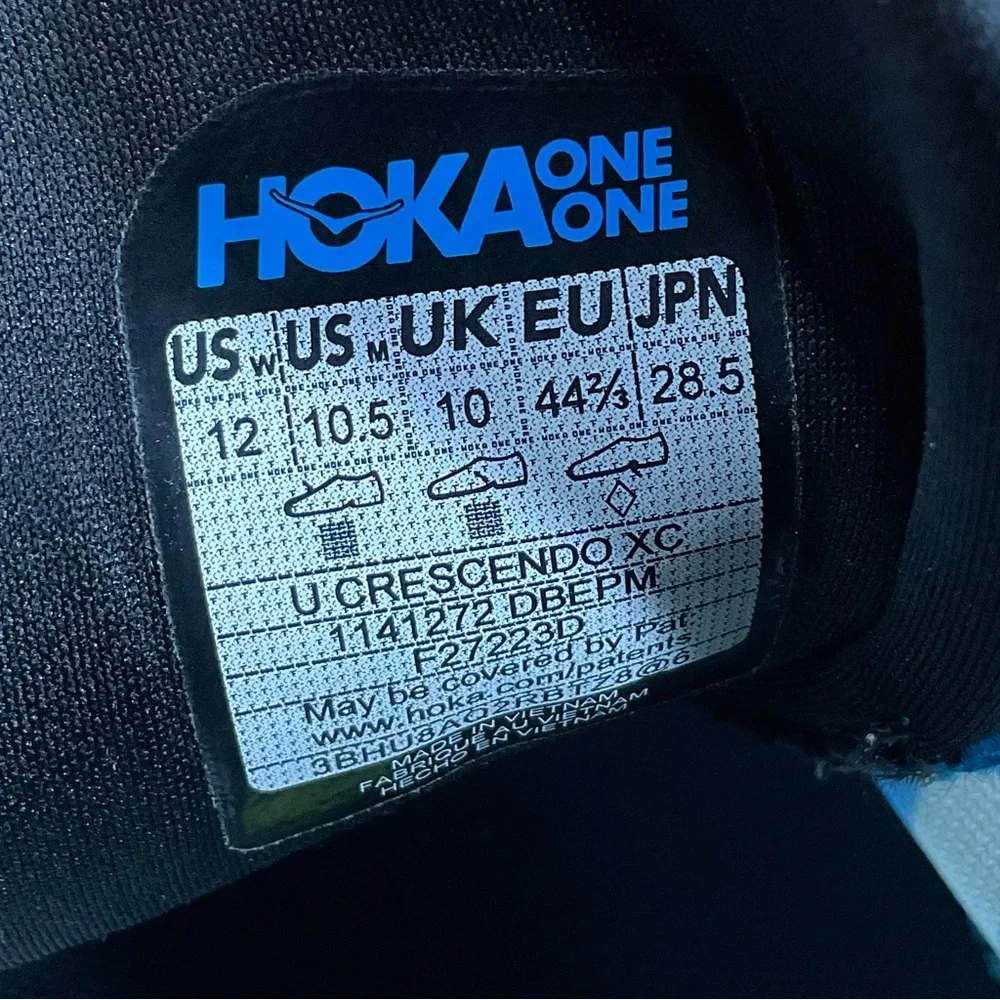 Hoka Crescendo XC Cross Country Racer Men’s 10.5 Women’s 12 Blue 1141272 DBEPM